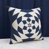 Relaxed Texture Pillowcase Geometric Pillow Cover, Washed Linen Look Throw Case with Hidden Nordic Zipper, Minimalist Cushion Cover for Sofa,