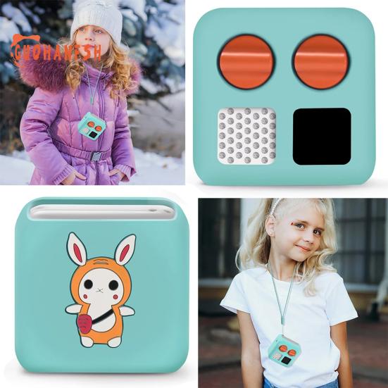 Husă de protecție pentru jucători, rezistentă la șocuri, husă din silicon pentru player audio pentru copii, cu șnur anti-pierdere pentru Yoto - accesoriu de protecție