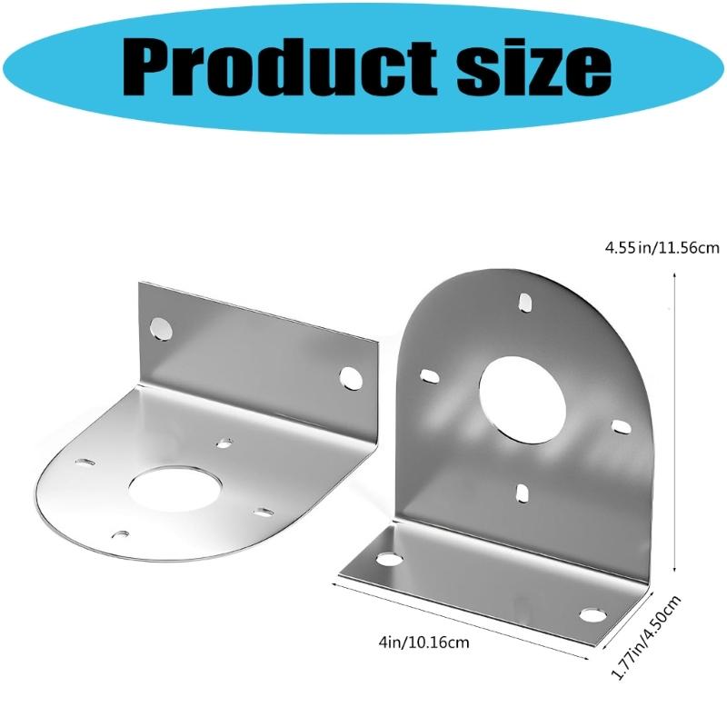 Stainless Steel LED Light Bracket Support with Watermelon Design Universal Fit for Cars Motorcycles Easy Tool Free Mount