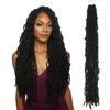 14/18/24/30/36inch Croșetat Faux Nu Loc Împletit Ondulat Goddess Moale Dreadlocks Sintetici Single Weft Nu Locuri Țigănești