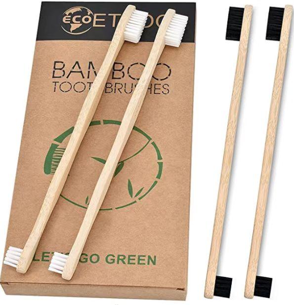 Cleaning Pet Hard Bristle Dog Toothbrush Toothbrush Bamboo чёрный
