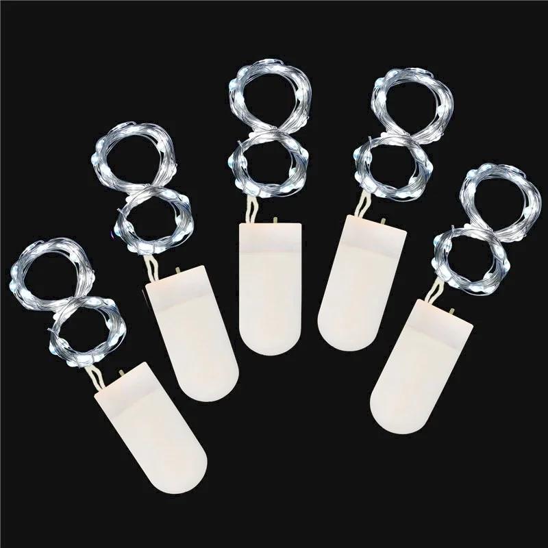 5pcs 2m LED String Lights Holiday Fairy Lights Copper Wire Garland Christmas Tree Decor Wedding Party