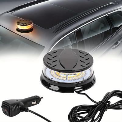 Lumini stroboscopice cu LED-uri chihlimbari Lumină de urgență pentru vehicule Lumini intermitente Lumini de baliză pentru camion Bară magnetică de lumină Bară mică de lumină Lumină de siguranță pentru acoperiș