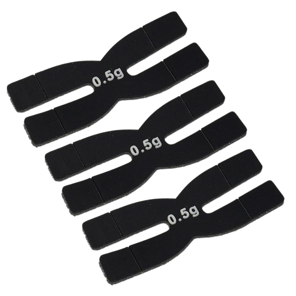 3 st 0,5 g Racket Huvud Balansvikter Badmintonracket Vikt H-formad Tennisracket Vikt Badminton Sporttillbehör