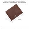 Men's Slim Minimalist Short Wallet Bifold Business Ultra-thin With Multiple Card Holders Coin Purse Money Clip For Youth