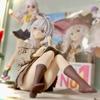 Anime Wandering Witch The Journey of Elaina Figure Elaina Knit Dress Sitting Posture Action Figure PVC Model Toys Collection