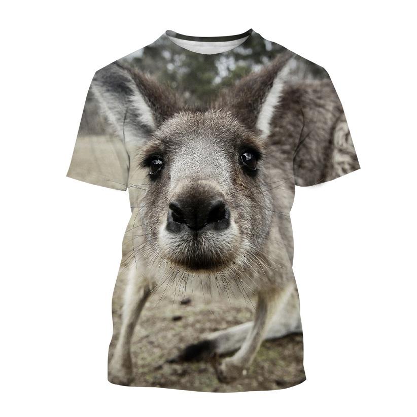 New Personality Animal 3D Print O Neck T-Shirts Summer Men Women Short Sleeve T Shirt Oversized Harajuku Tees Tops Kids Clothing