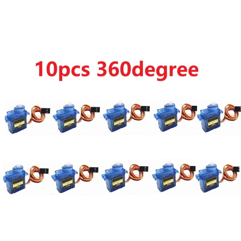 2/5/10/20pcs SG90 Servo Motor Micro 9g 180 360 Degree Mount SG90 Kit Without Metal Gear Pro RC Car Toy Airplane Arduino DIY