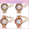 Ladies Fashion Alloy Quartz Watch With Rhinestone Embellishments For Elegant Women