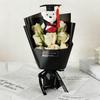 Cross-Border 9-Rose Soap Flower Bouquet with Graduation Teddy Bear - Creative Valentine's Day Gift