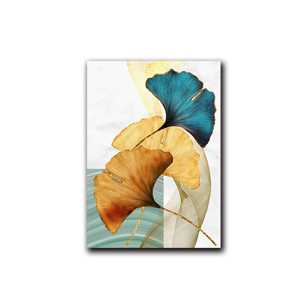 Modern Minimalist Ginkgo Leaf Canvas Art Posters and Prints Light Luxury Abstract Paintings On the Wall Art Picture Cuadro Decor