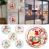 10Pcs 2026 Chinese New Year Window Stickers Electrostatic Clings Window Decal Spring Festival Decal Horse Pattern Paper-cut
