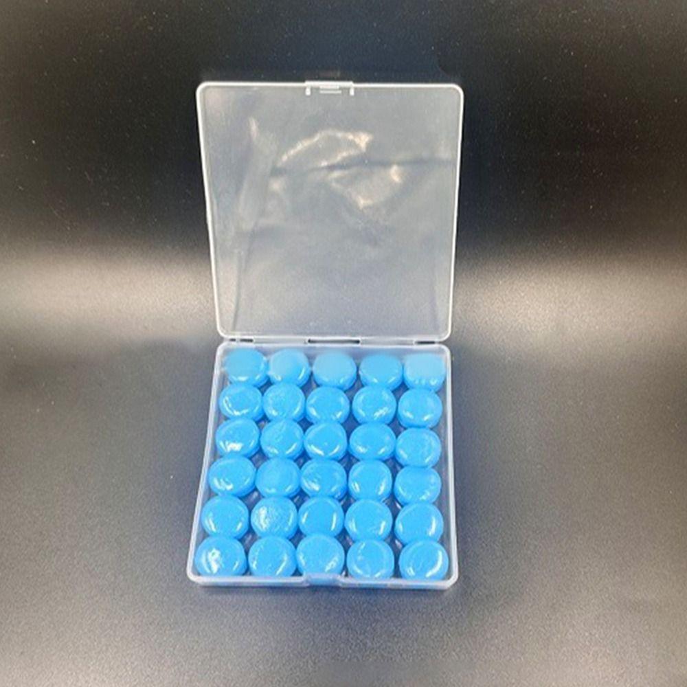 30Pcs Flexible Noise Reduction Earplugs Silicone Reusable Ear Plugs for Traveling Working Studying