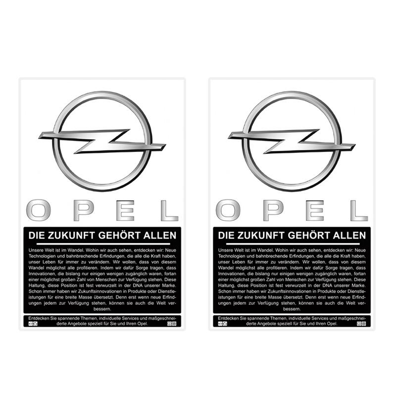 1pcs Car Front WIndshleld Statlc Sticker Waterproof Statlc Decal Flt For Opel Insignia Astra Antara Meriva Zafira H G Corsa