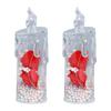 1Pc/2Pcs Eternal Flower Flameless Candles LED Flickering Pillar Candles Valentine's Day Night Light for Wedding Home Decor