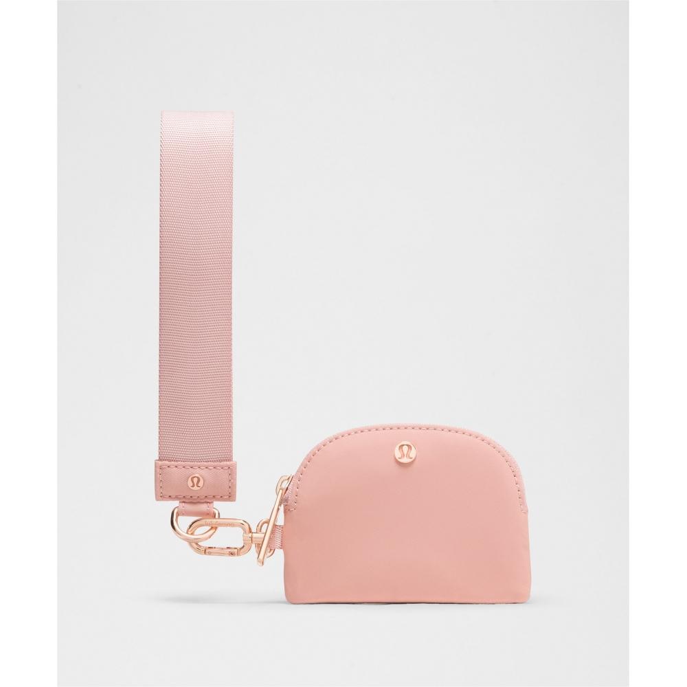 Lululemon Dual Pouch Wristlet Tea Rose Parfait Pink