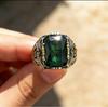 Men's Luxury Retro Gem-Studded Domineering Ring for Parties and Banquets