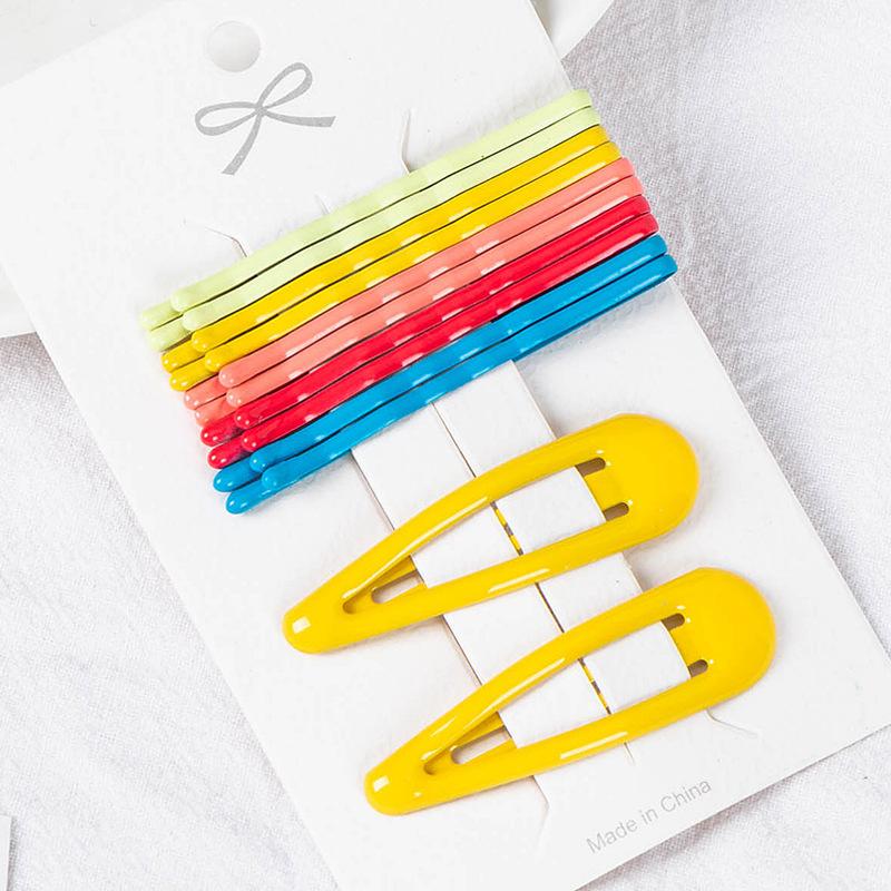 1Set Cute Candy Colors Dripping Hairpins BB Clip Girls Children Hair Clip Pin Barrette Accessories Women Kids Hairgrip Headdress