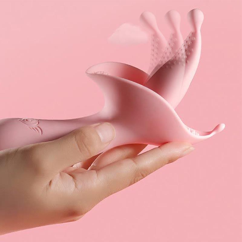 YEQU Silicone Heated Vibrating Tongue Massager for Women