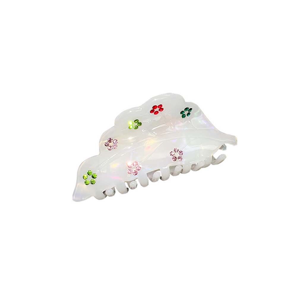 

Hair Clip Rhinestone Hair Claw Korean Style Acetic Acid Shark Clip Mermaid Color Hair Claw Travel Style D