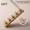 Fake Nail Display Stand Art Practice with Wooden Base, Magnetic Press-on Holder for Painting Nails, False Home Salon Base