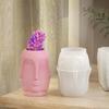 Face Silicone Candle Holder Mold Diy Cement Candle Holder Tank Concrete Succulent Flower Pot Mold Gypsum Mold