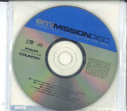 CD РАЗЛИЧНЫЕ Emi Mission Disc Август Dpro Vol.  DPROVOL22 EMI MUSIC CANAD Канада КантриФолк Б/у