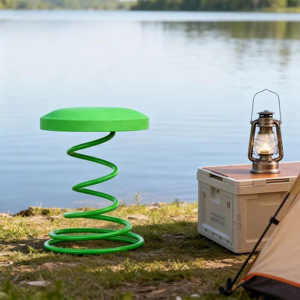 Luxury Modern Iron Spring Stool Minimalist Design Light Luxury Restaurant Stool Creative Stool Low Stool Bar Stool Living Room