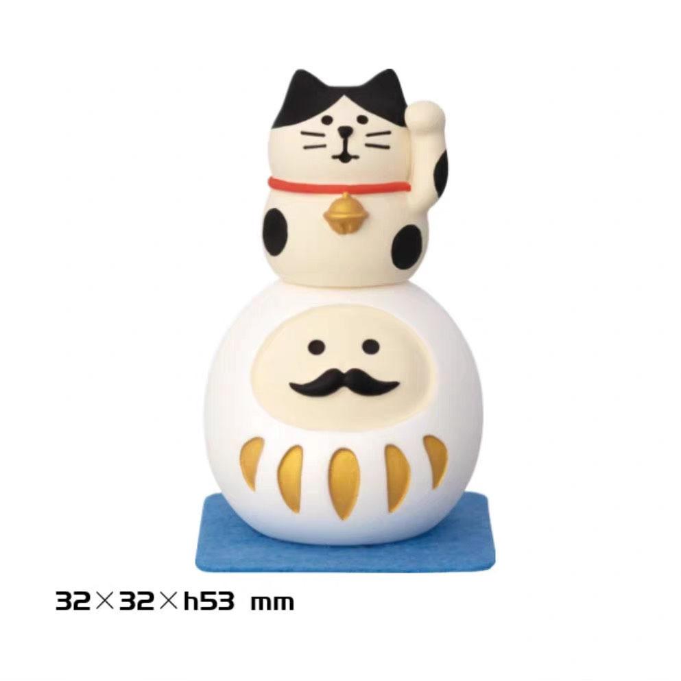 Cat Figurine Resin Craft With Lucky Charm For Student Exam Wishes