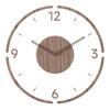 2022 Nordic Solid Wood Silent Quartz Wall Clock for Living Room