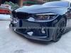 BMW 4 Series CC Style Carbon Fiber Front Lip Spoiler - Non-destructive Installation