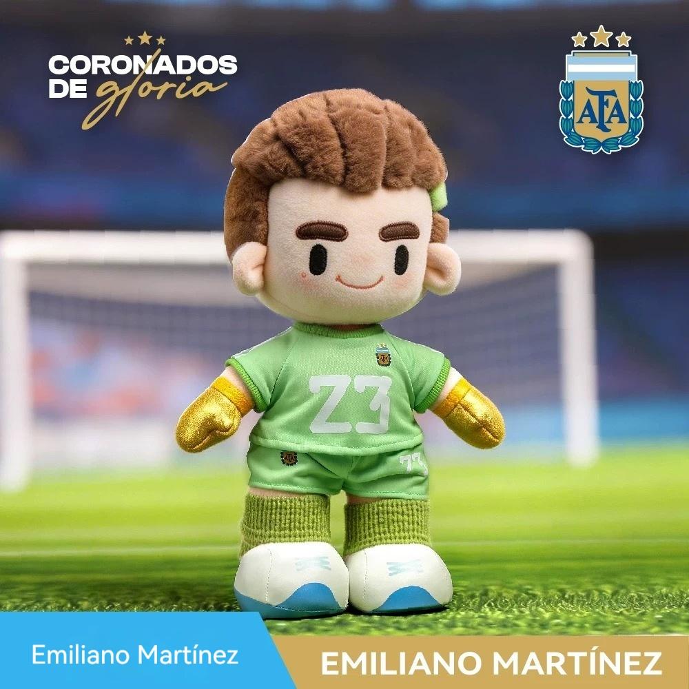 Offizielles Argentinisches Nationales Fußballteam 2026 Messi Martínez Enzo 35cm Plüschtier, Perfektes Geschenk für Fans, Ideal für Sammler