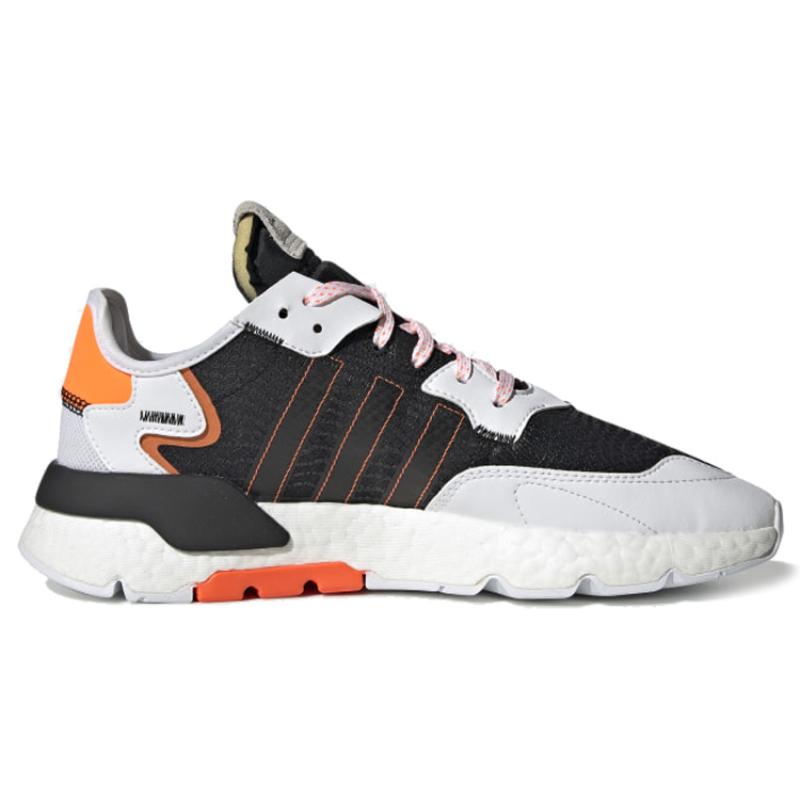 Adidas Originals Nite Jogger 'Cloud White/Core Black/Solar Orange' Sneaker FU6842