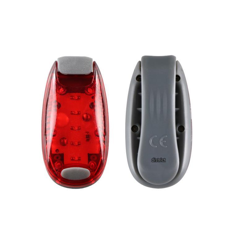 Luce di Sicurezza a LED a Cinque Luci per Bicicletta e Zaino: Luce di avvertimento multifunzionale per ciclismo e corsa all'aperto