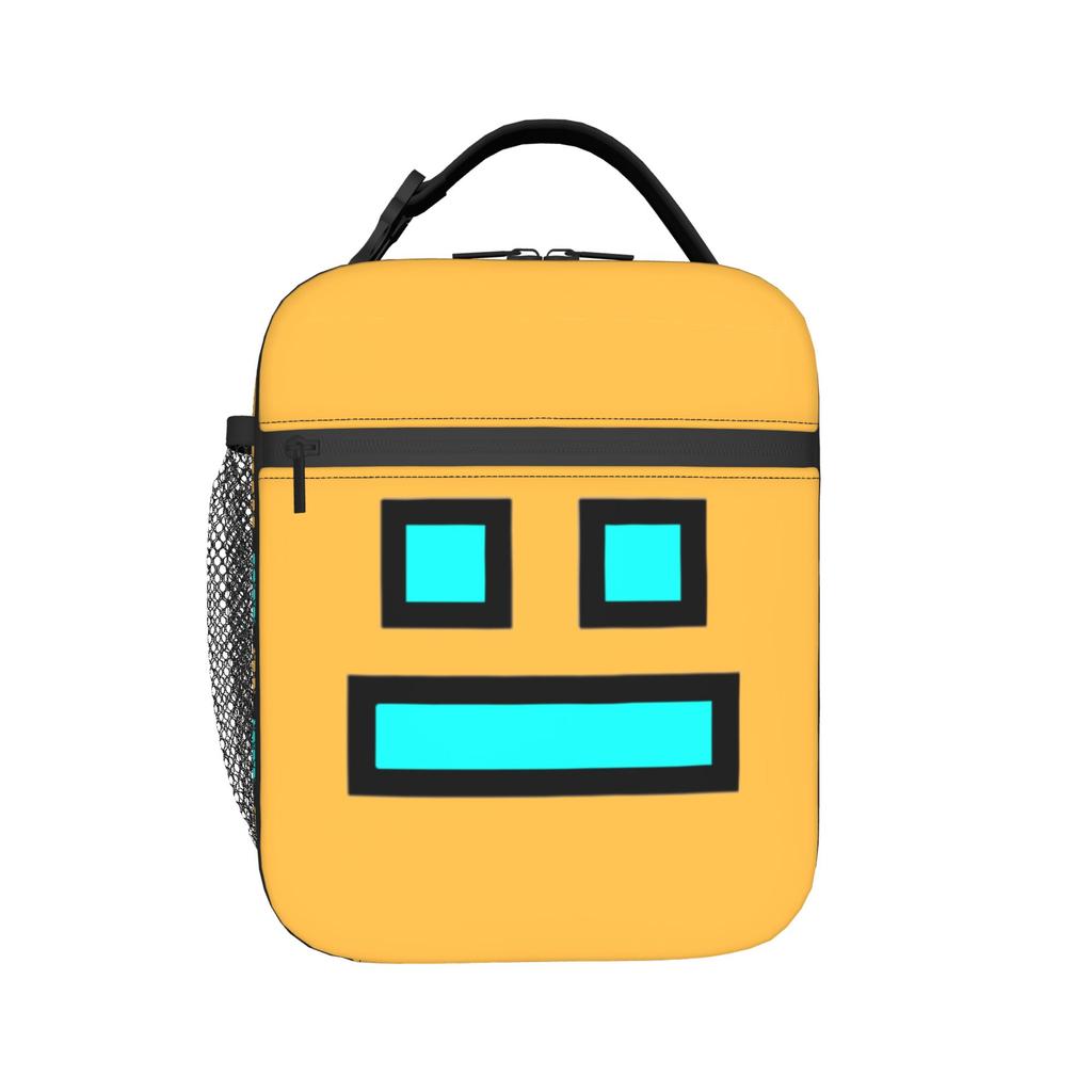 Geometry Cube Game Thermal Insulated Lunch Bag for School  Portable Bento Box Men Women Cooler Thermal Lunch Boxes