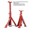 2/3 Ton Capacity Jack Stands Red Security Bracket Foldable Jack Stands Telescopic Design Adjustable Level Car Axle Jack Stands