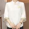 2026 Summer Chinese-Style Elegant Shirt for Middle-Aged & Elderly Women