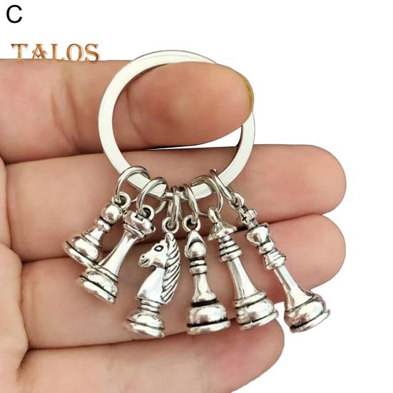 Șah breloc geantă farmece ușor de agățat portabil ușor multifuncțional geantă de mână portofel șah breloc agățat decorare