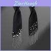 No Ip Geometric Style Tie With Tassels And Waterresistant Material For Adult Office Wear