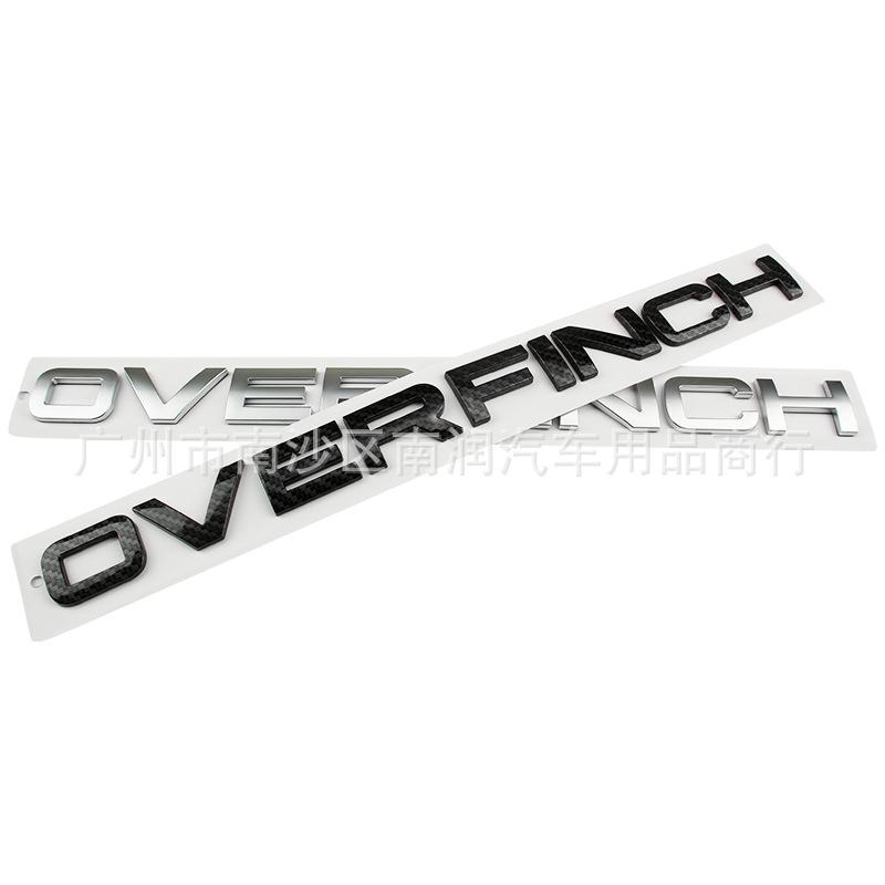 Car ABS Chrome Decals Sticker For Landrover Rangerover Overfinch I322 Discovery Hood Trunk Letters Logo Emblem Badge Sticker