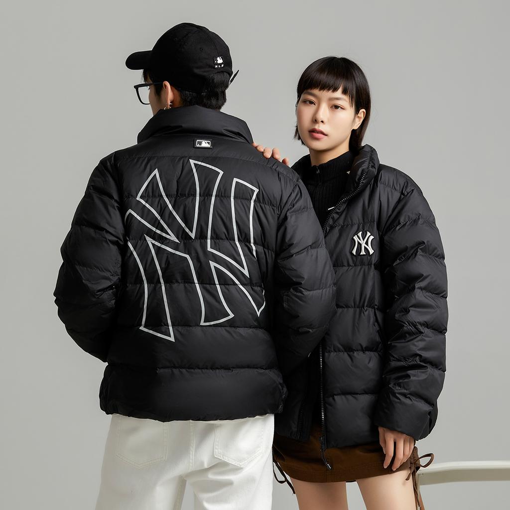 New MLB Down Jacket Cropped Unisex Black 3ADJB0726-50BKS