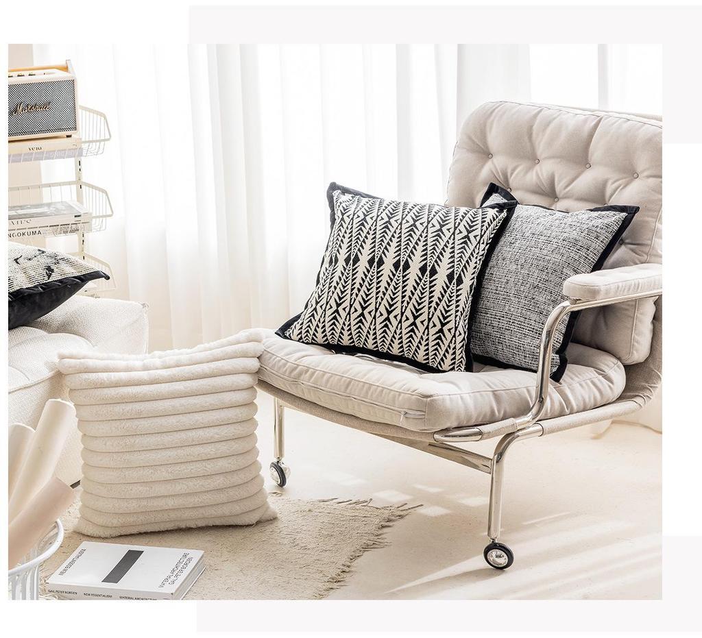 Modern Minimalist Light French Sofa Pillowcase for Living Room & Bedroom
