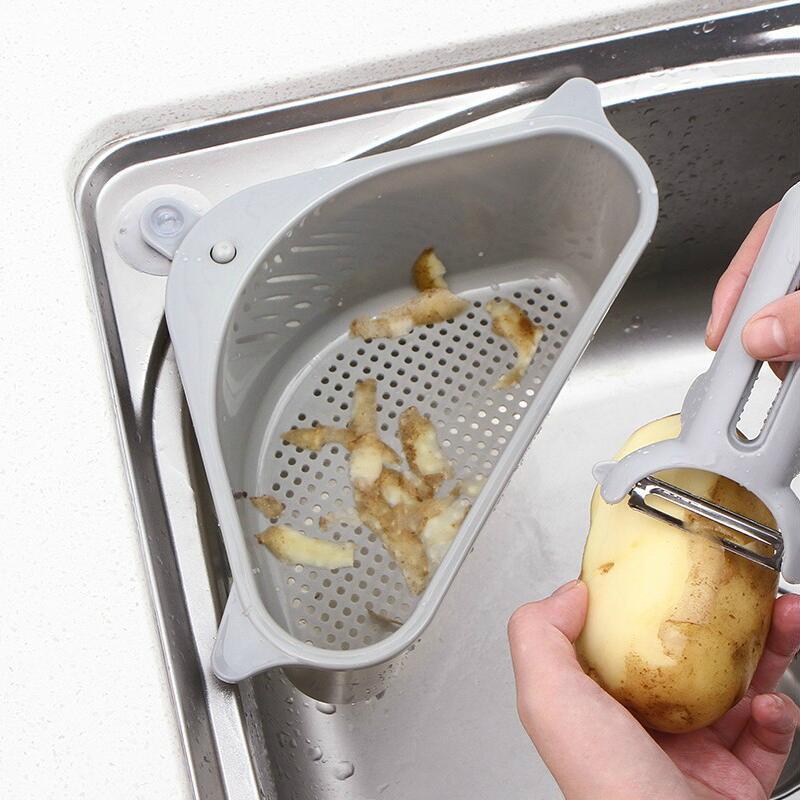 Racks & Holders Kitchen Sink Suction Cup Sponge Holder Draining Shelf Organisation
