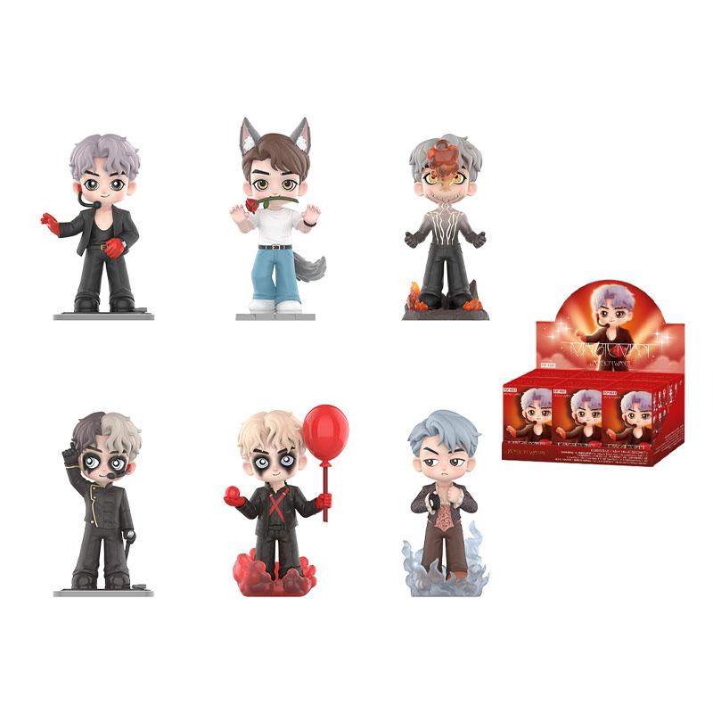 New POP MART Wang Junkai Mii Man Collection Figure Mystery Boxes Single Mystery Box/Full Box 6 Pcs PPMT-2404-0090