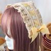 Lolita French Japanese soft girl headgear headband KC hair accessories Lolita headband sweet lace bow girl