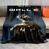Soft Warm Plush Throw Blanket with Anime Robot Walle Design for Bedroom Living Room Sofa Bedspread Suitable for Cozy Home Decor