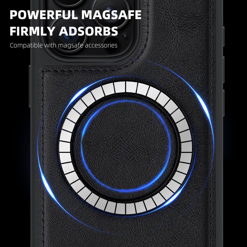 Husă Premium din Piele MagSafe pentru seria Google Pixel 8 9 10. Protecție de Grad Militar, Puternic Compatibilă MagSafe, Elegantă și Durabilă (Culori multiple)