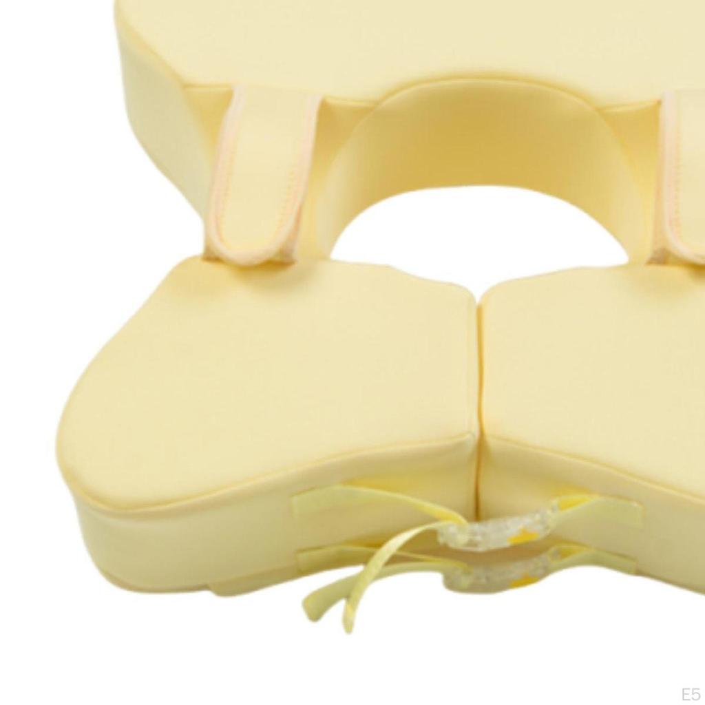 Non Inflatable Float for Ages 636 Months Child Adjustable Infant Pool Yellow