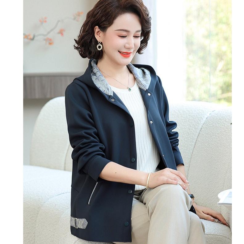 Spring and Autumn Fashion and Foreign Style 2026 New Middle-aged and Elderly Women's Casual Jacket and Top