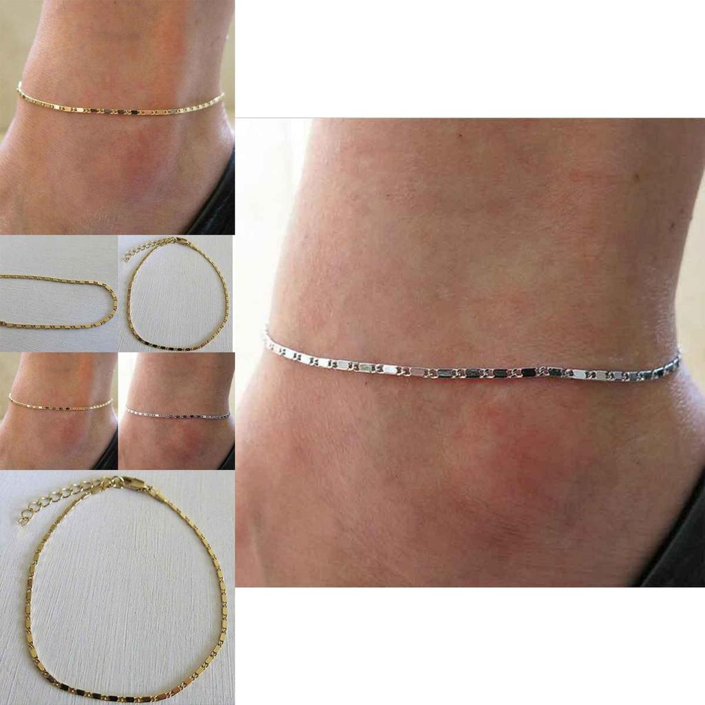 Premium Quality Simple Gold Plated Chain Anklet For Women With Timeless Appeal